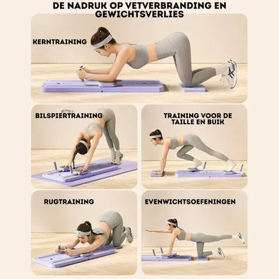 Planche de Pilates - Entraînement complet du corps à domicile | CoreFlex