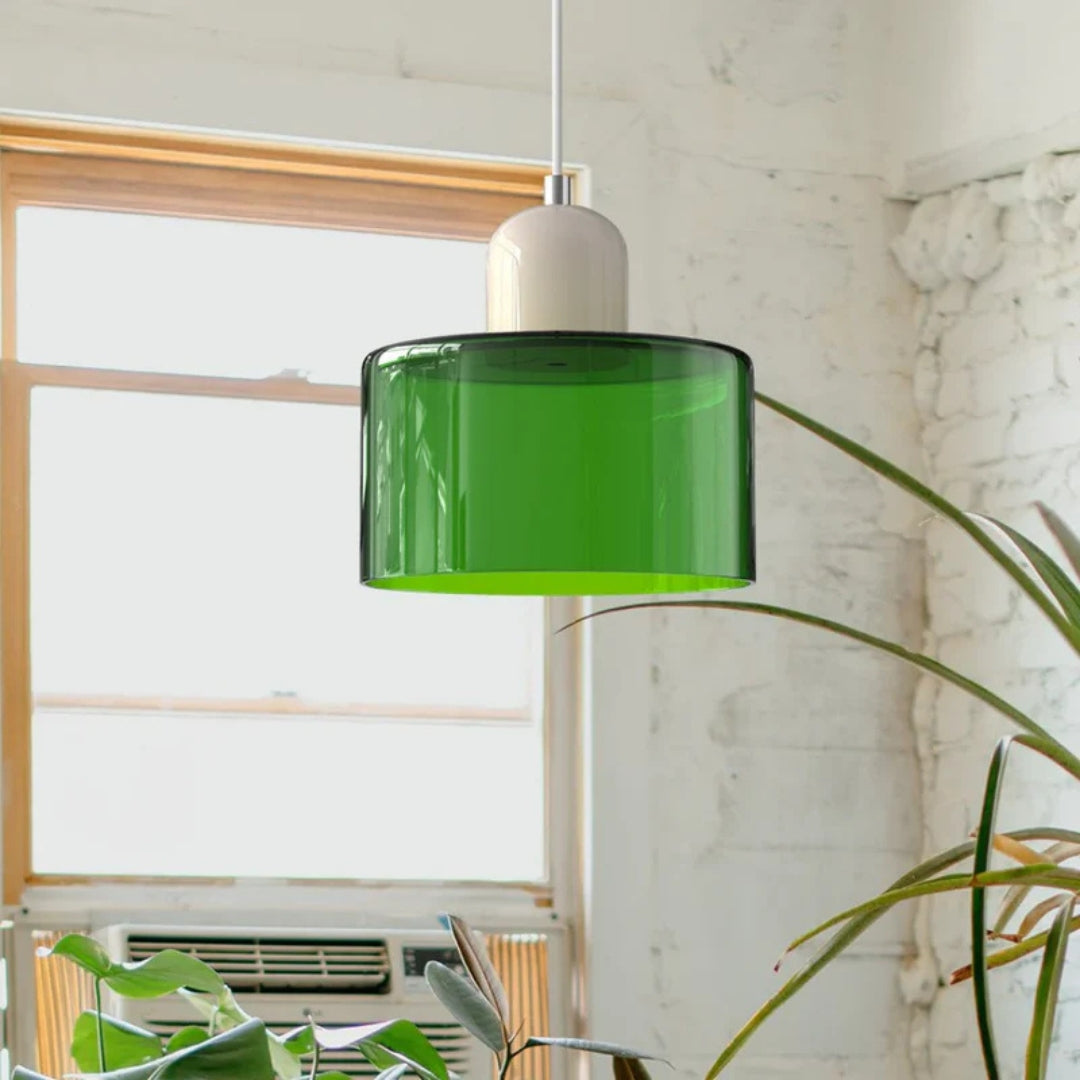 Lumora Suspension - Plafonnier au Design Rétro avec Éclairage Ambiant Chaleureux