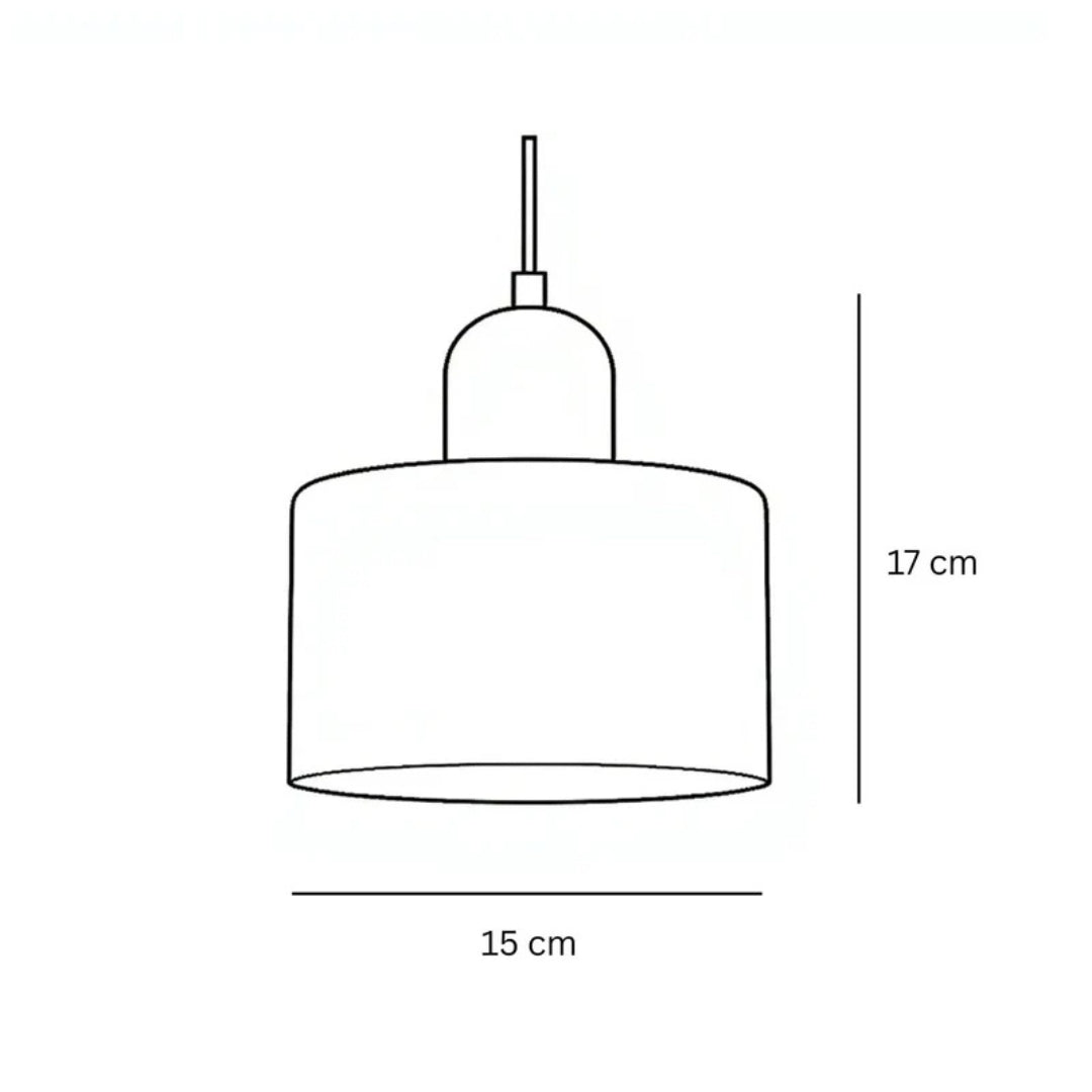 Lumora Suspension - Plafonnier au Design Rétro avec Éclairage Ambiant Chaleureux