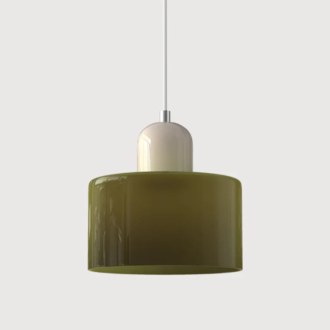 Lumora Suspension - Plafonnier au Design Rétro avec Éclairage Ambiant Chaleureux