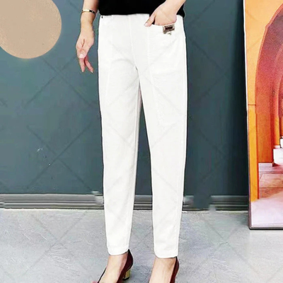 Pantalon en coton - Pantalon stretch confortable pour tous les jours