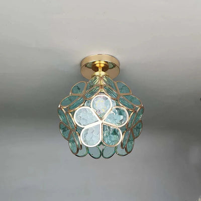 Plafonnier Florixa - Design floral avec éclairage d'ambiance