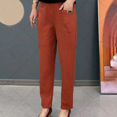 Pantalon en coton - Pantalon stretch confortable pour tous les jours