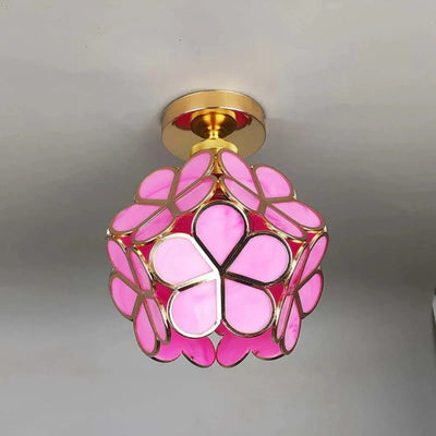 Plafonnier Florixa - Design floral avec éclairage d'ambiance