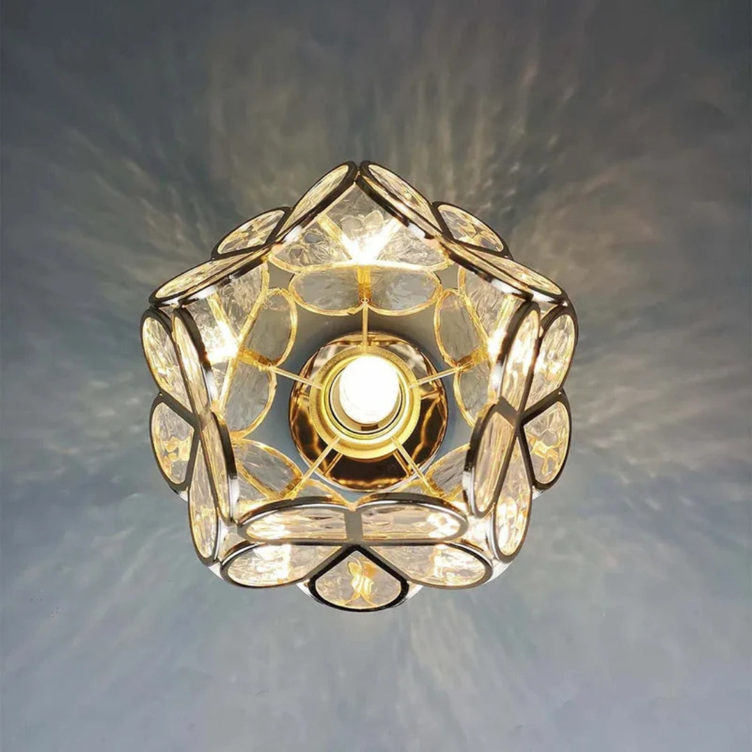 Plafonnier Florixa - Design floral avec éclairage d'ambiance