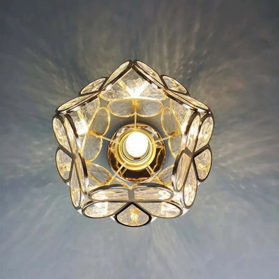 Plafonnier Florixa - Design floral avec éclairage d'ambiance