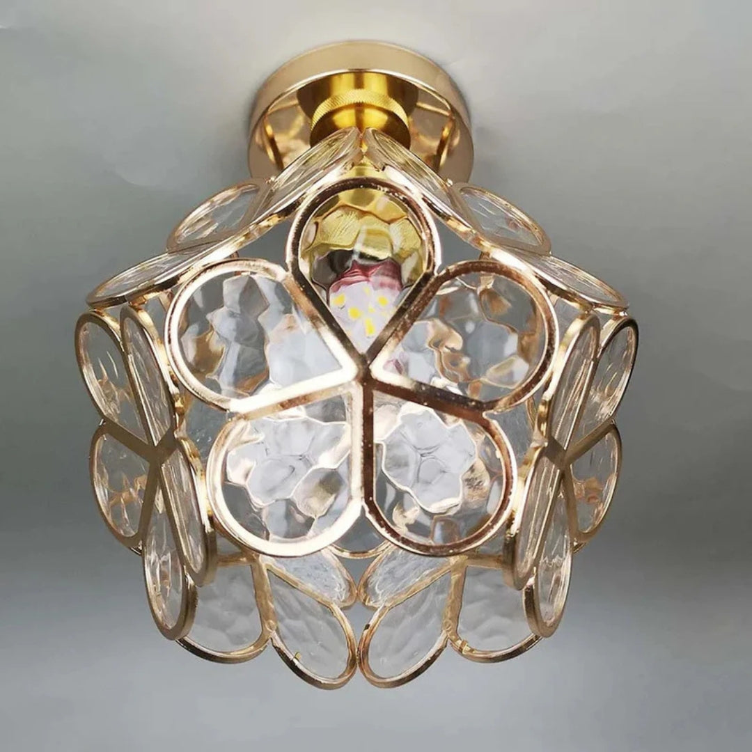 Plafonnier Florixa - Design floral avec éclairage d'ambiance