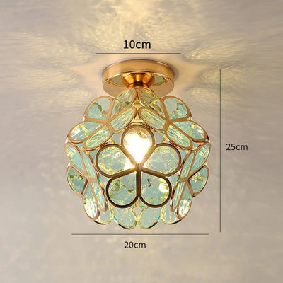 Plafonnier Florixa - Design floral avec éclairage d'ambiance