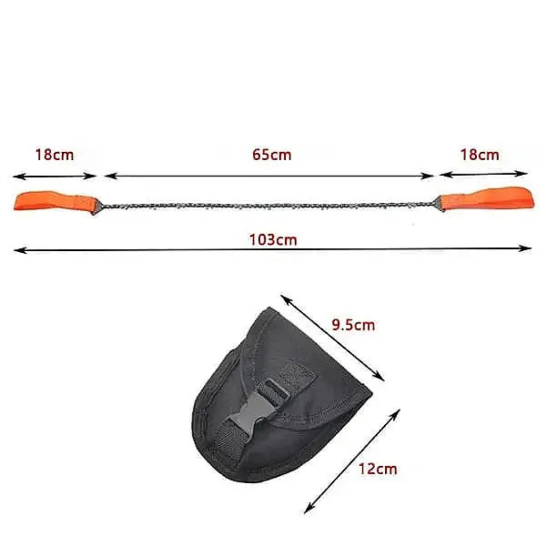 WoodTrail Saw - Scie à chaîne portable pour l'extérieur et la survie