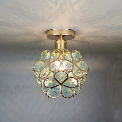 Plafonnier Florixa - Design floral avec éclairage d'ambiance