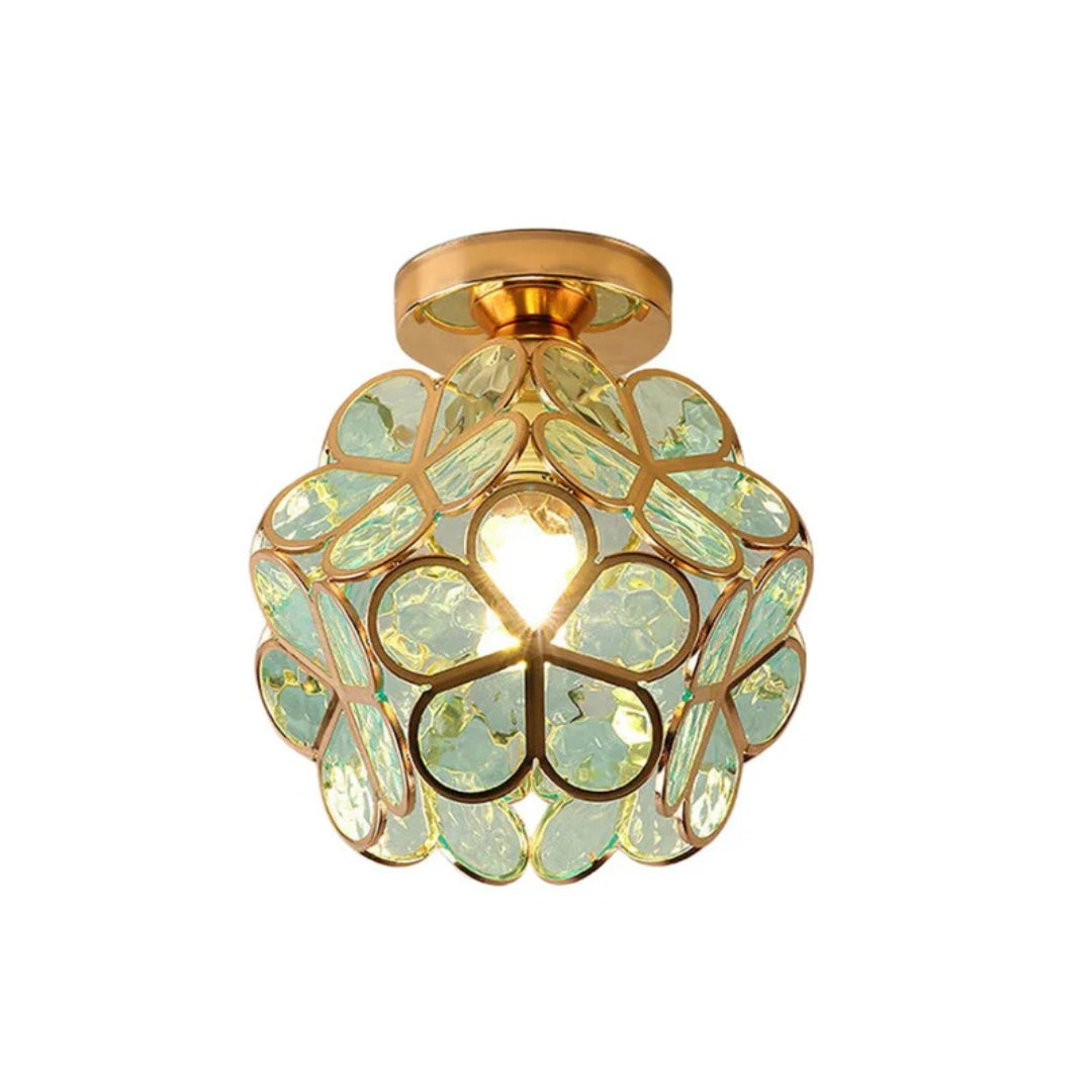 Plafonnier Florixa - Design floral avec éclairage d'ambiance
