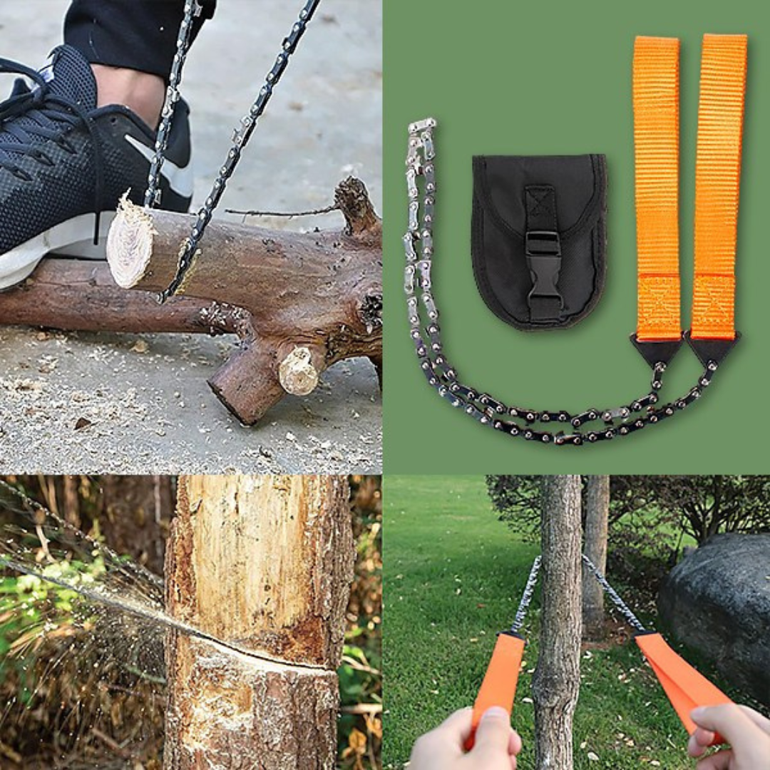 WoodTrail Saw - Scie à chaîne portable pour l'extérieur et la survie