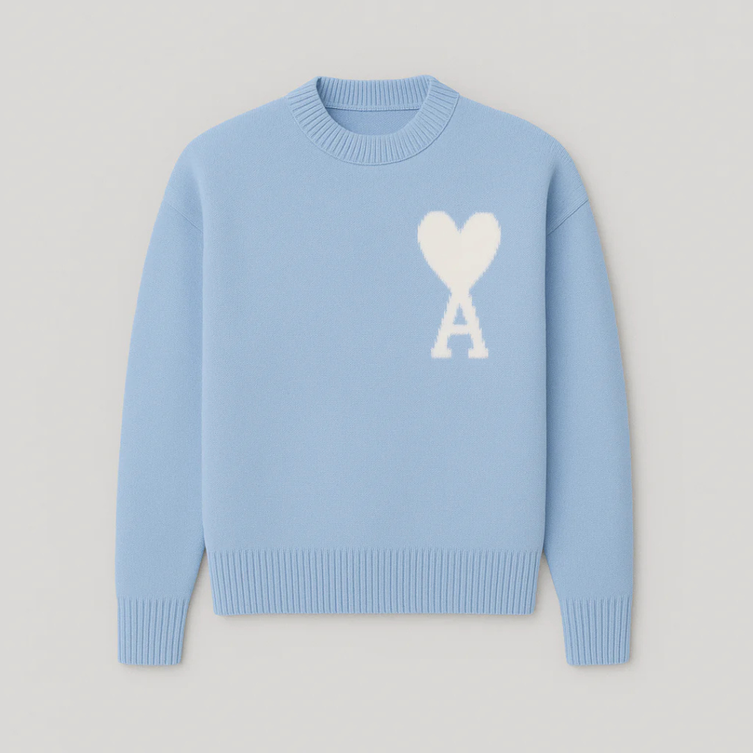 Pull McKen - Pull oversize avec motif cœur et confort