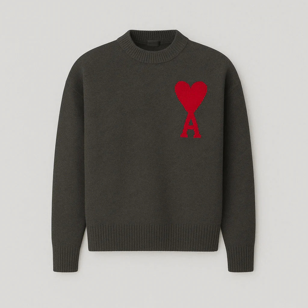 Pull McKen - Pull oversize avec motif cœur et confort