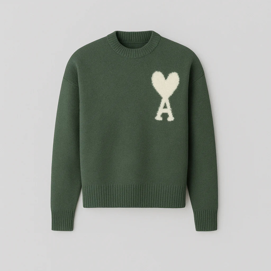 Pull McKen - Pull oversize avec motif cœur et confort