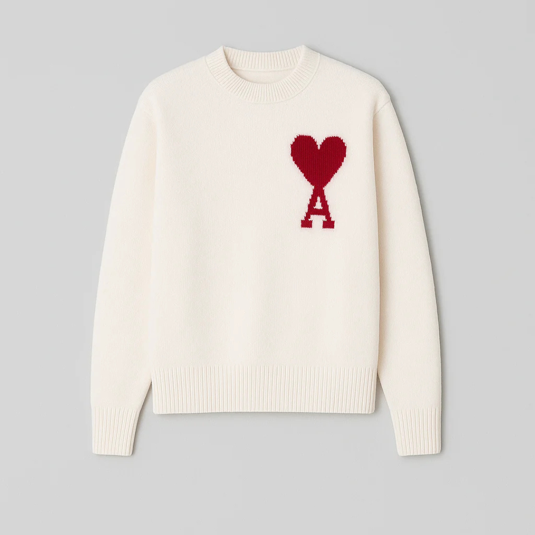 Pull McKen - Pull oversize avec motif cœur et confort