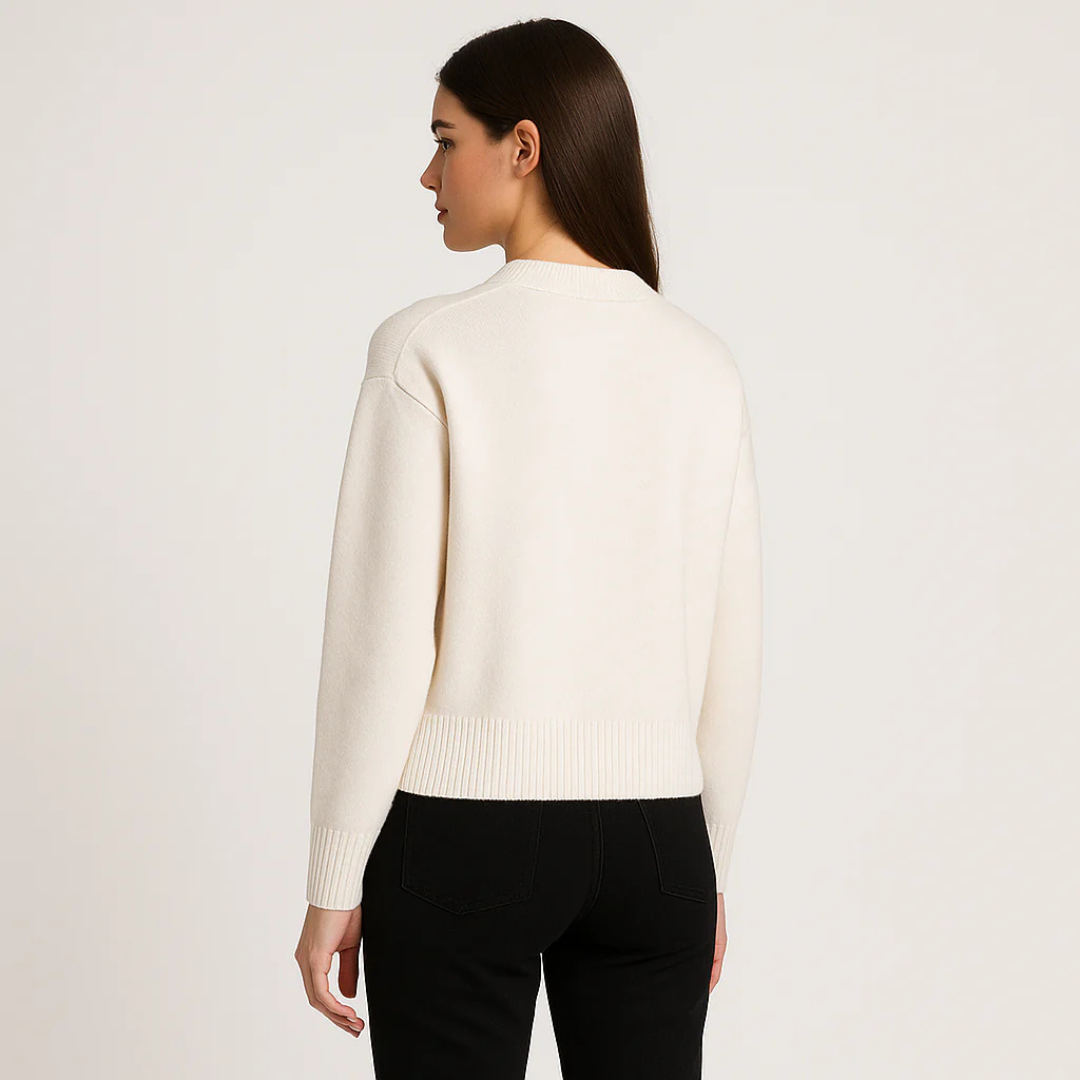 Pull McKen - Pull oversize avec motif cœur et confort