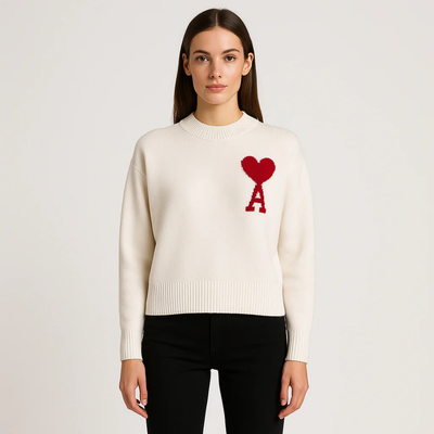 McKen Trui - Oversized Sweater met Hartdesign en Comfort