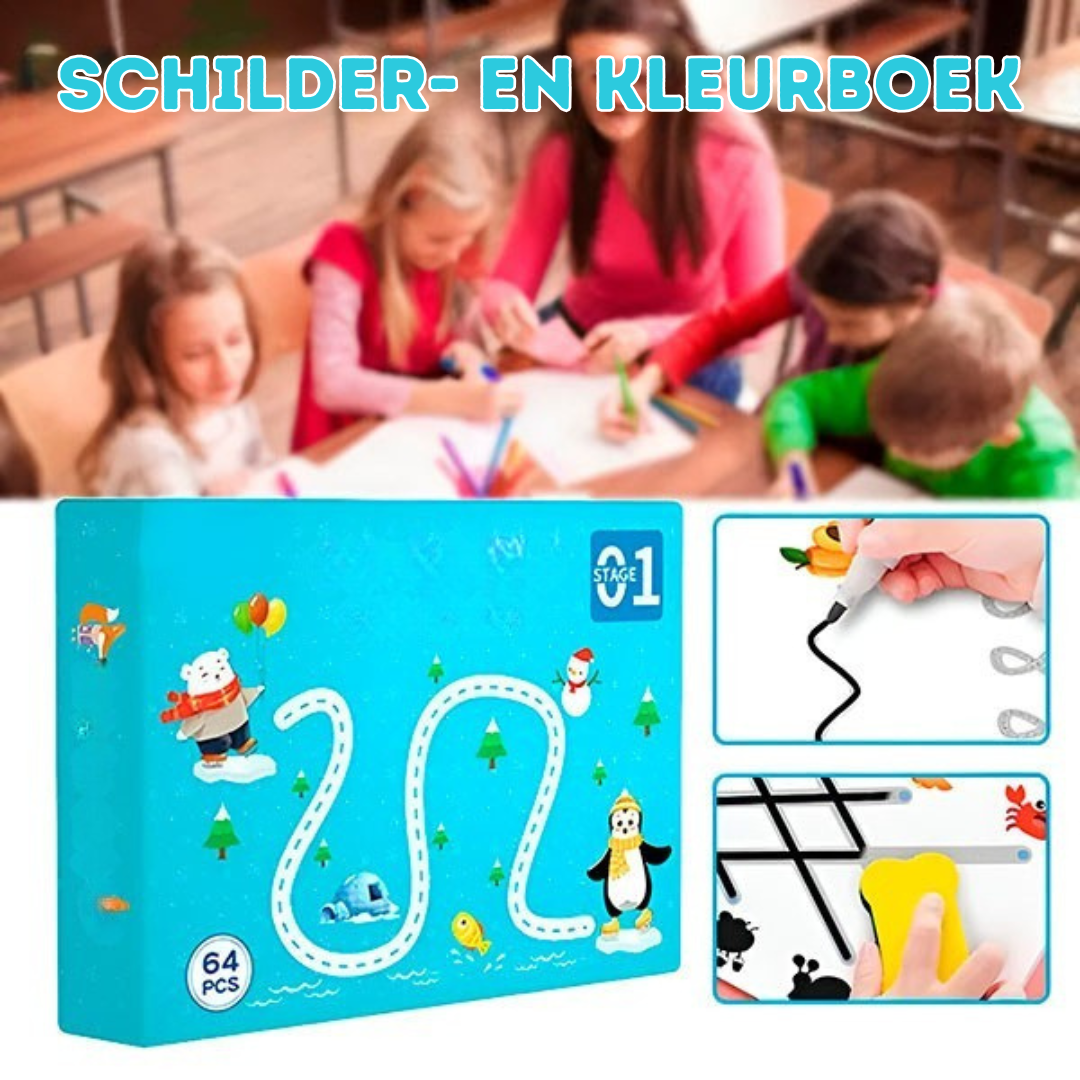 Livre d'apprentissage pour enfants - Exercices réutilisables pour un apprentissage ludique