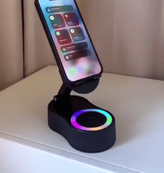 SoundMate - Enceinte à induction avec batterie externe et support