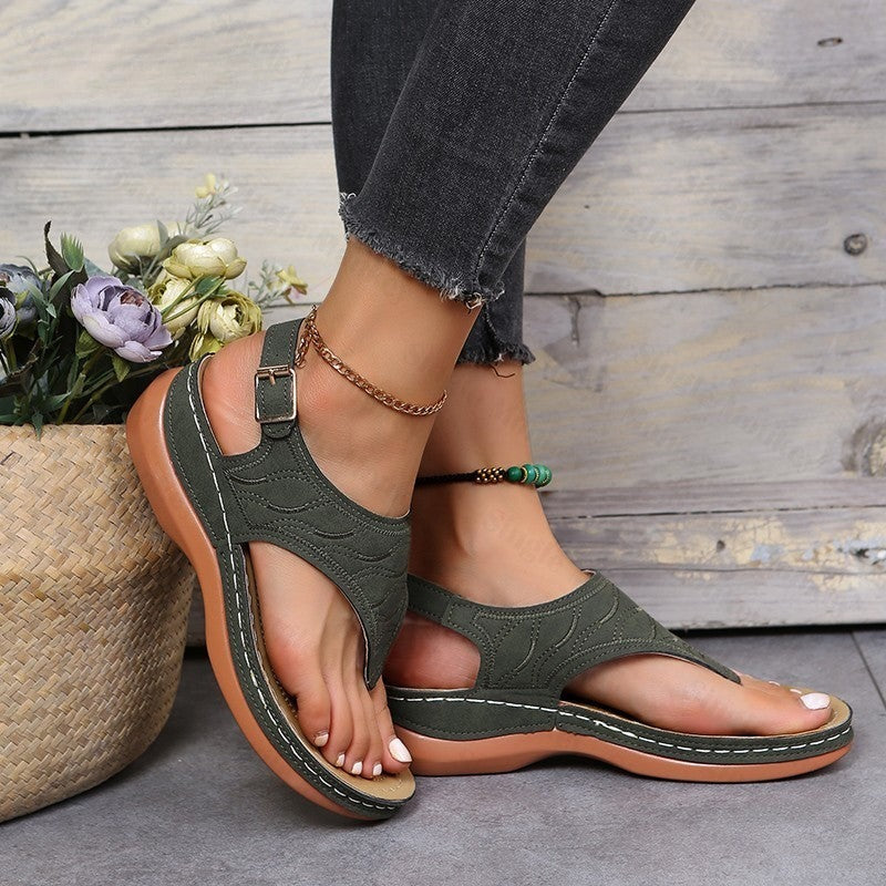 Luna™ - Modieuze leren steun sandalen