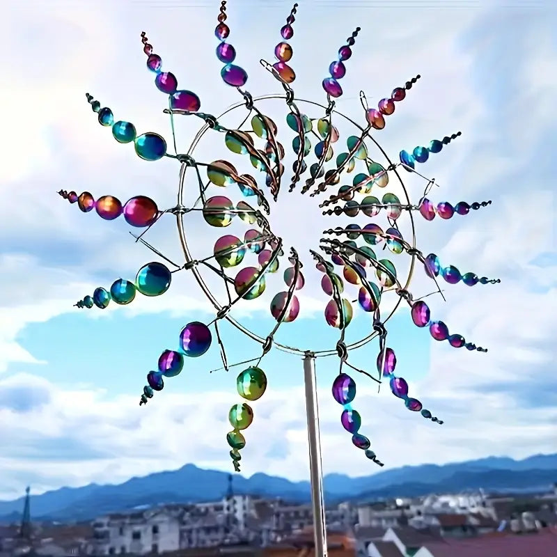 ZonneSchijn Windspinner — Magische Tuindecoratie met Beweging en Glans