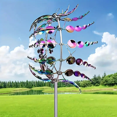 ZonneSchijn Windspinner — Magische Tuindecoratie met Beweging en Glans