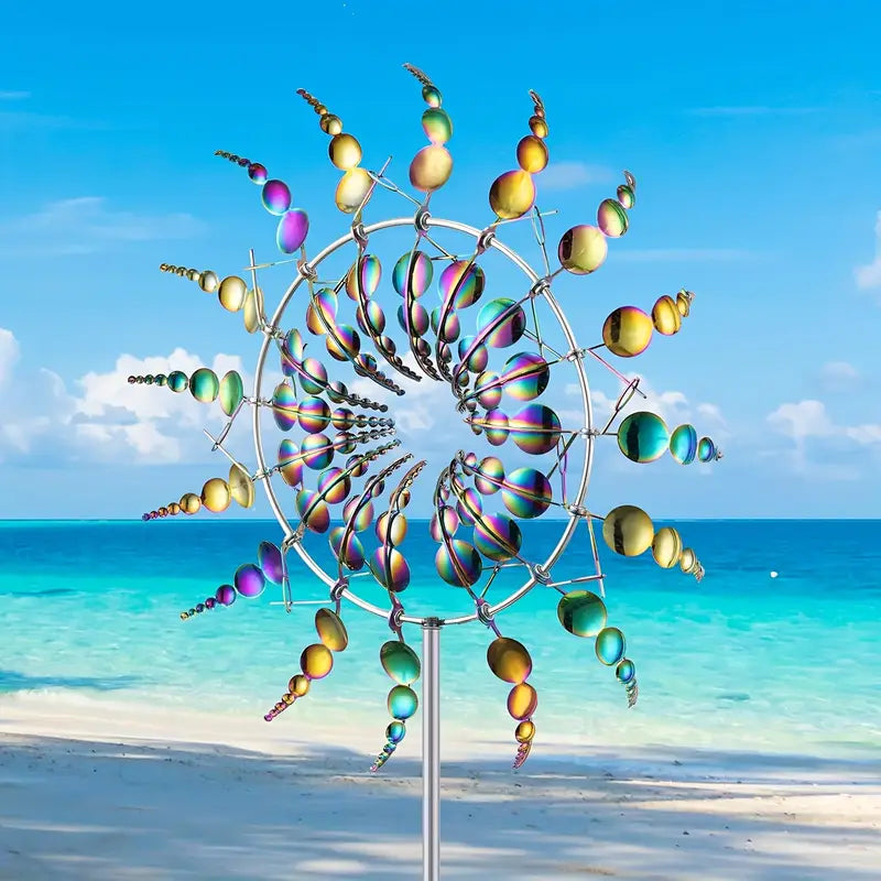 ZonneSchijn Windspinner — Magische Tuindecoratie met Beweging en Glans