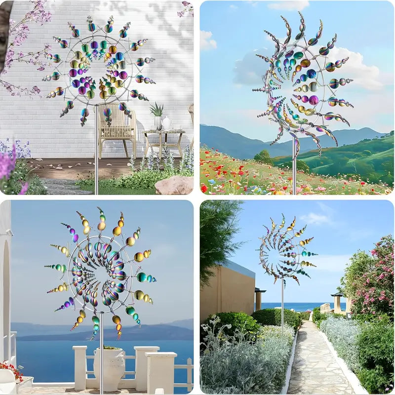 ZonneSchijn Windspinner — Magische Tuindecoratie met Beweging en Glans