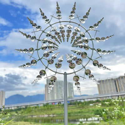 ZonneSchijn Windspinner — Magische Tuindecoratie met Beweging en Glans