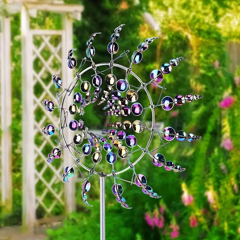 ZonneSchijn Windspinner — Magische Tuindecoratie met Beweging en Glans