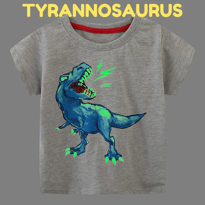 Iconic™ DinoShirt: Kinderen Glow-In-The-Dark T-shirt