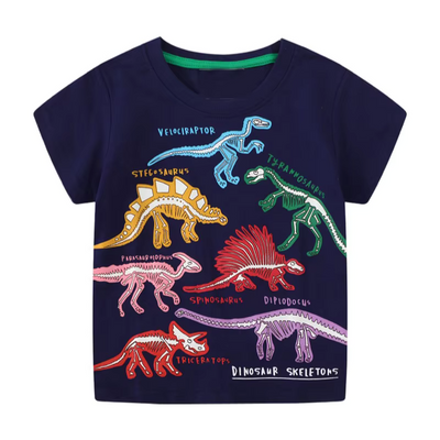 Iconic™ DinoShirt: Kinderen Glow-In-The-Dark T-shirt
