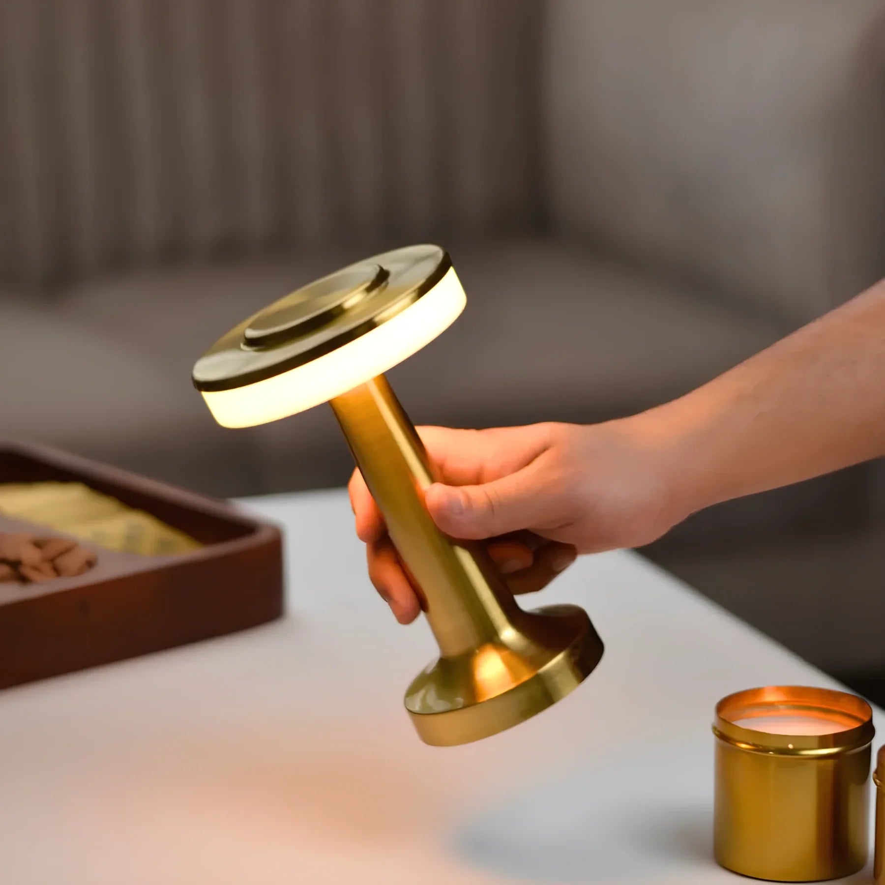 Tafellamp - Draadloze Retro Sfeerlamp - Veloura