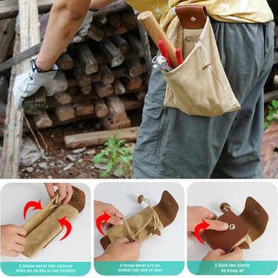 Opvouwbare canvas riemtas