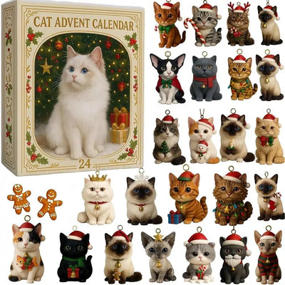 Adventskalender met 24 vrolijke katten - 2025