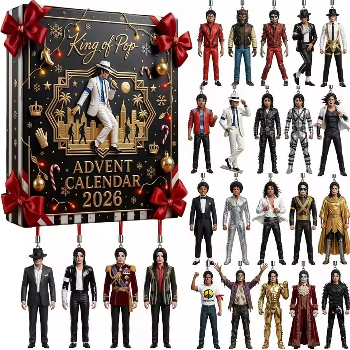 Adventskalender Volwassenen – 24 Popster Figuren met Iconische Podiumlooks (3)
