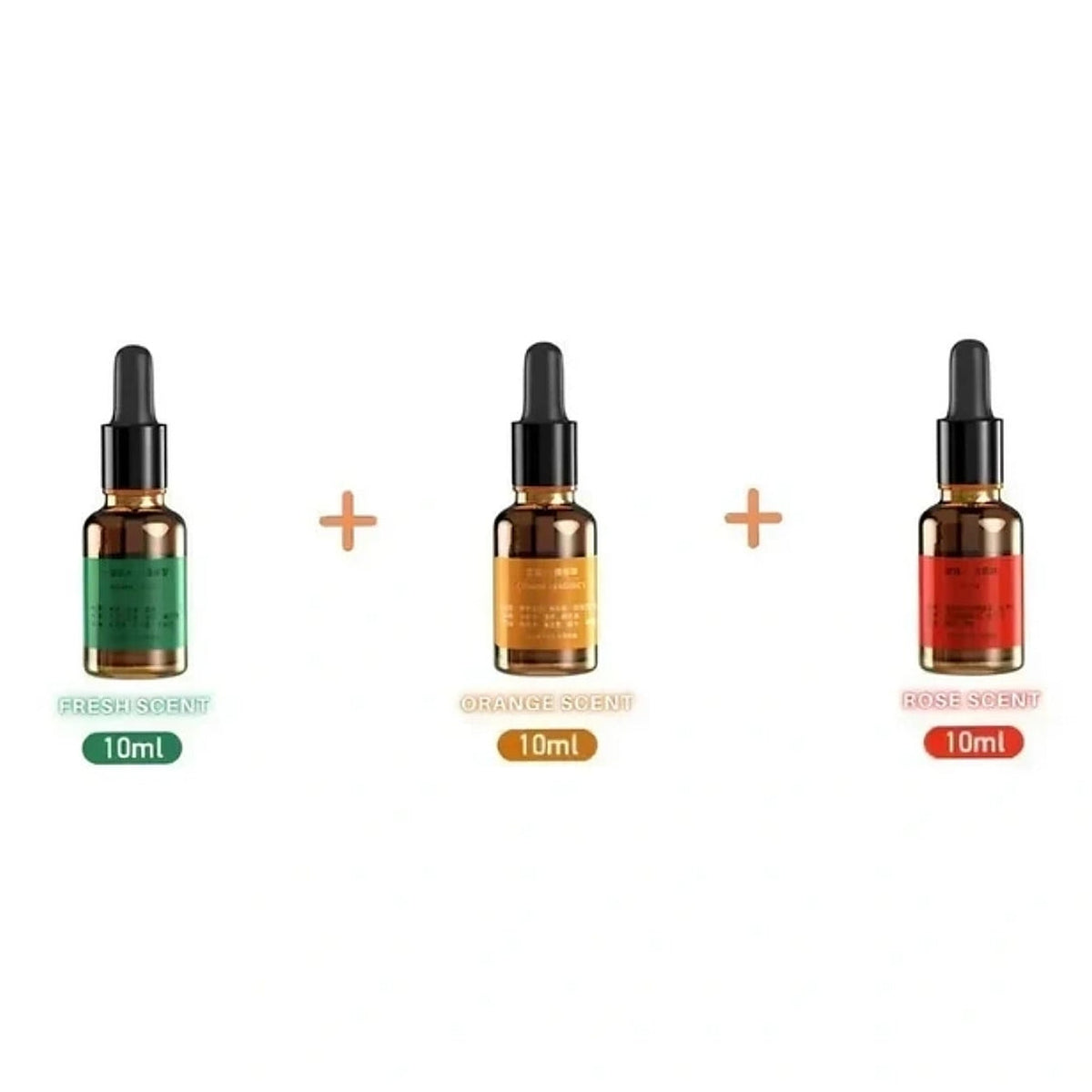 Aroma Diffuser Zwart met 3 Geuroliën