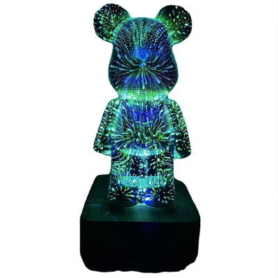 GlowBear™ | 3D Vuurwerk Nacht Lamp