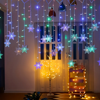 Flocons de Neige Magiques – Guirlande Lumineuse Ambiance