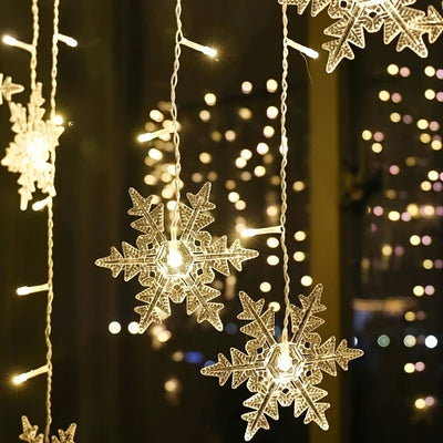 Flocons de Neige Magiques – Guirlande Lumineuse Ambiance