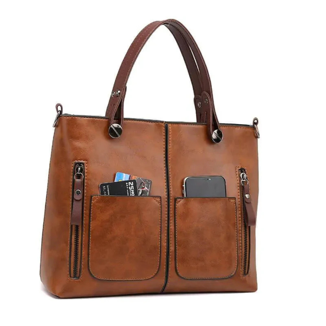 Sac à Main en Cuir - Élégant Sac à Bandoulière pour Usage Quotidien