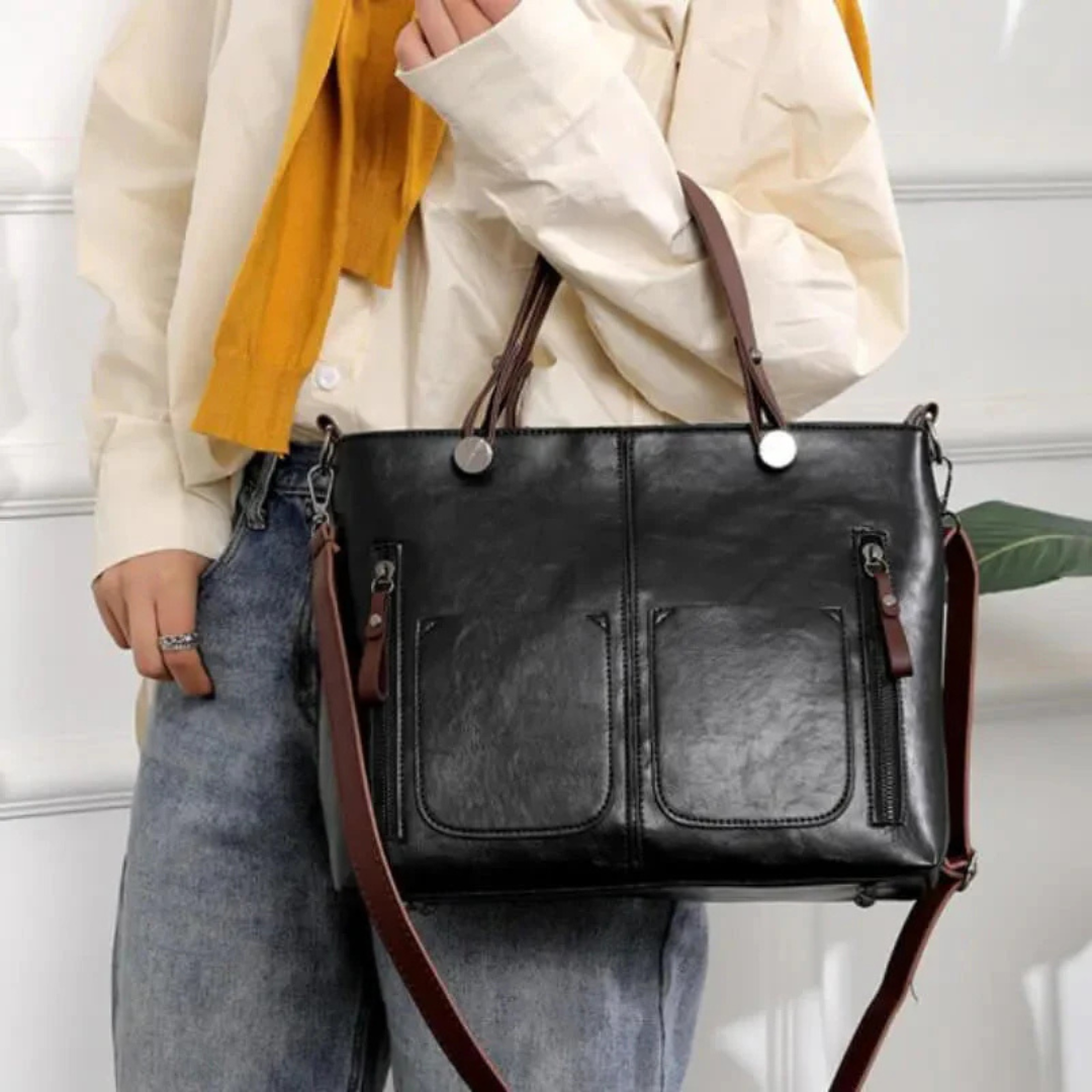 Sac à Main en Cuir - Élégant Sac à Bandoulière pour Usage Quotidien