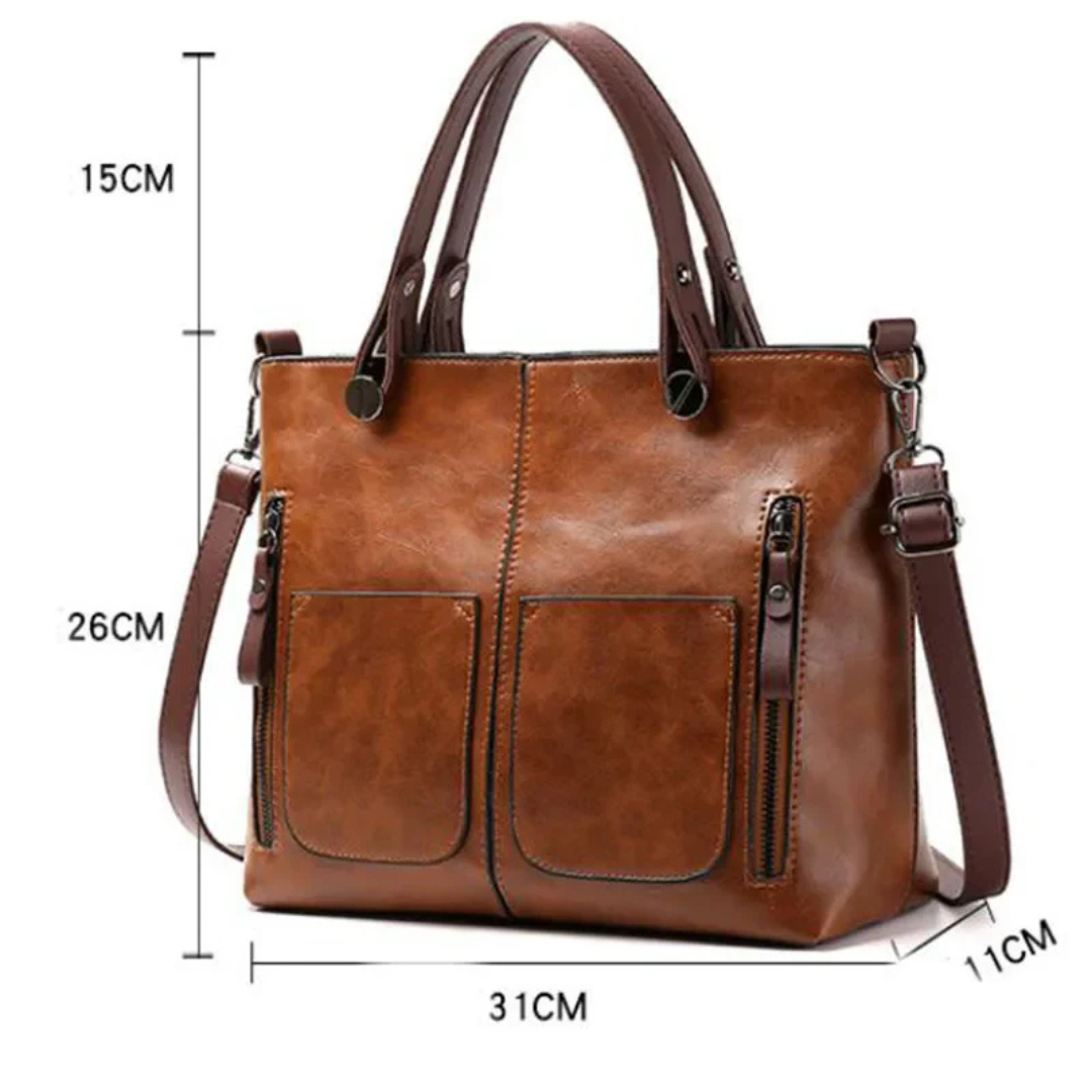 Sac à Main en Cuir - Élégant Sac à Bandoulière pour Usage Quotidien
