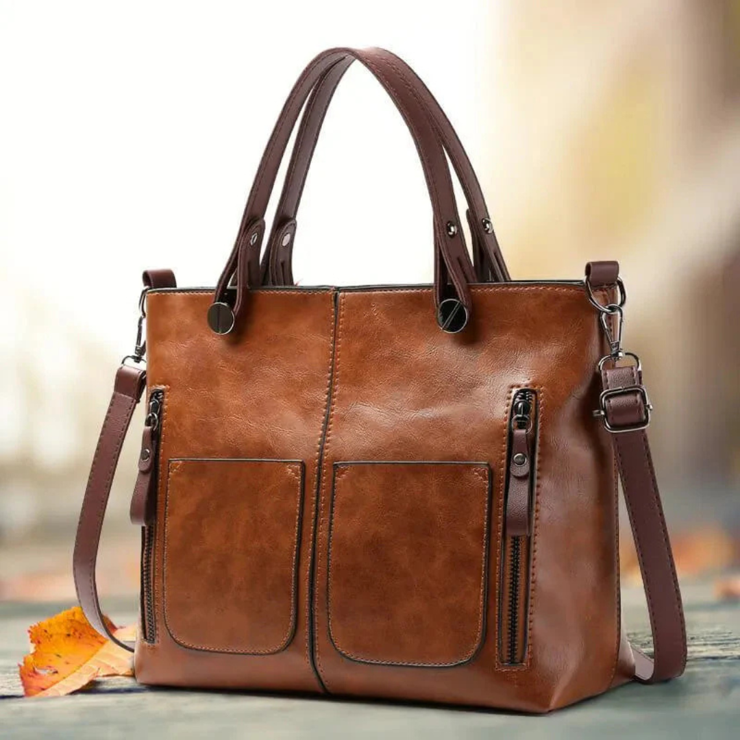 Sac à Main en Cuir - Élégant Sac à Bandoulière pour Usage Quotidien