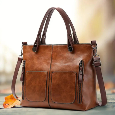 Sac à Main en Cuir - Élégant Sac à Bandoulière pour Usage Quotidien