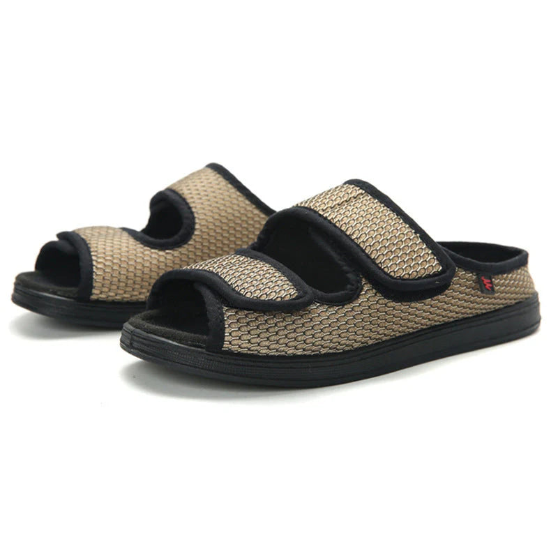 ComfortStep - Chaussures pour diabétiques - Chaussures extra larges et confortables avec fermeture velcro