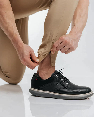 James™ | Slim Fit Joggingbroek met enkelritsen