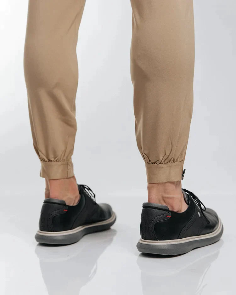 James™ | Slim Fit Joggingbroek met enkelritsen