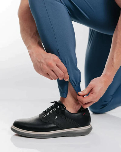 James™ | Slim Fit Joggingbroek met enkelritsen